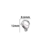Cierre de Langosta Forma de O Hebilla Qq Acero Inoxidable Accesorios para Joyería DIY Hebilla de Resorte de Alta Calidad Hebilla Dorada Fabricante Venta al por Mayor