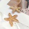 Fragrância de Férias de Luxo Estilo Oceano Estrela-do-Mar Pernas Duplas Moda Roupa de Banho Casaco Suéter Conjunto Botões Decorativos