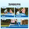 Bestway56405 Piscina Inflable para Exteriores con Soporte para Adultos y Niños Piscina Grande Espesa para Chapotear