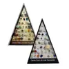 Venta Caliente Transfronteriza Cristales Naturales Ágatas Piedras Preciosas 36 Tipos de Muestras Minerales Set Triangular Roca Mineral Pulida Geología