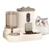 Alimentador Duplo para Animais de Estimação Dispensador de Água Design Automático 2 em 1 com Recipientes de Grande Capacidade para Comida e Água para Gatos e Cães