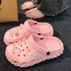 Zapatos de Cueva de Suela Gruesa para Mujer Verano para Exterior 2025 Nuevas Sandalias de Playa Antideslizantes Tacón Aumentado Pantuflas de Eva