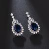 Pendientes de espejo mágico originales pendientes con incrustaciones de circonita grado AAA pendientes de moda de comercio exterior pendientes joyería fábrica venta directa