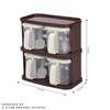 Caja de Almacenamiento de Empaques de Condimentos para el Hogar Tarro de Condimentos de Gran Capacidad para Cocina Caja de Condimentos Portátil Apilable Caja de Condimentos Multi-Compartimentos