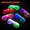 LED persianas luminosas óculos KTV bar festa moda disco sem fio dançando luminosa óculos barraca fábrica atacado