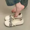 Los zapatos Mary Jane son simples y versátiles, estilo francés 2026 de suela plana, modelo nuevo de otoño, zapatos casuales de punta redonda con suela blanda que no rozan los pies