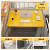 Mesa de computador dobrável, pequena mesa de cabeceira, mesa para dormitório estudantil, mesa de estudo, mesa preguiçosa para quarto, mesa com prateleira de armazenamento