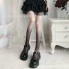 Medias de seda con degradado gris y negro de marca de moda, calcetines ultrafinos de tres colores para primavera y verano, pantimedias de terciopelo con corte arbitrario.