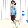Traje de baño para niños, niños medianos y mayores, protección solar, pantalones de manga larga, estudiantes talla grande, traje de baño de dibujos animados, compra al por mayor en Corea del Sur