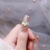 Arte em Unhas de Borboleta Jóias Celebridade da Internet Ins Gelo Transparente Aurora Borboleta Diamante Metal Cristal Tridimensional Arte em Unhas de Borboleta Diamante