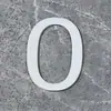 Adesivo Digital Estéreo de Acrílico Letras Bronze Dourado Preto e Branco Número do Quarto Adesivo de Parede Placa de Número de Porta Placa