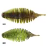 Isca de Pesca Minhoca Folha Plana Isca Macia Roda Dentada Cauda Lagarta Isca 8cm 6.3g Isca Flutuante para Robalo, Robalo-do-Mar, Peixe Cabeça-de-Cobra