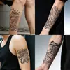 Tatuajes Temporales de Caligrafía Cursiva Inglesa de Hierbas para Hombres y Mujeres, Impermeables, de Larga Duración, Alta Gama, Realistas, No Reflectantes para Brazos y Pantorrillas