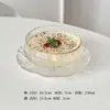 Prato de Frutas de Vidro Irregular Estilo Ins Prato de Bolo e Sobremesa Prato de Lanches Prato Pequeno Prato de Sobremesa