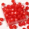Cuentas redondas de resina con purpurina imitación ojo de gato de 10 mm para pulseras, collares y accesorios de joyería hechos a mano DIY