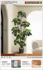 Planta Verde Artificial Spathiphyllum, Planta Verde Falsa de Lujo de Gama Alta para Interior Sala de Estar, Planta en Maceta, Adorno Decorativo Realista para el Piso