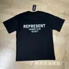 Camiseta de Manga Corta Unisex Casual Holgada Estampado de Letras Algodón Puro Clásico Europeo y Americano Marca de Tendencia Transfronteriza