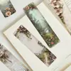 Marcadores Qiyu 30 Paisajes Retro Marcadores Originales Transfronterizos Entusiastas de la Lectura Tarjetas de Papel para Marcar Libros