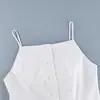 Vestido sin mangas de algodón puro estilo nuevo Primavera y Verano 2026 Falda corta Estilo Europeo y Americano Transfronterizo Vestido corto versátil para mujer