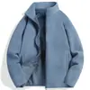 Chamarra de Felpa para Mujer 2025 Nueva Cálida Otoño e Invierno Casual con Forro de Felpa Engrosada Polar Doble Cara Cuello Alto Sudadera para Mujer
