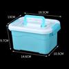 Tapa de Caja Portátil Hogar Azul y Blanco Caja de Almacenamiento Caja de Azulejos Juguetes 80 piezas Caja de Almacenamiento de Perlas para Lavandería Caja de Almacenamiento