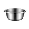 Tazón y Bol para Mezclar de Acero Inoxidable 304 para Cocina Doméstica, Bol Engrosado para Batir Huevos, Cesta para Lavar y Escurrir Verduras, Colador, Bol para Sopa, Bol de Hierro al por Mayor