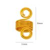 Qk170 Anillo de Aluminio de Hierro para Extensiones de Cabello Trenzas Rastas Accesorios de Joyería de Aleación de Zinc DIY Suministro Directo de Fábrica Colgante