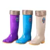 Botas de Chuva Femininas de Cano Alto, Botas de Chuva da Moda de Cano Médio, Botas de Chuva com Solado de Borracha Antiderrapante, Sapatos de Borracha de Proteção do Trabalho, Botas de Água para Trabalho na Cozinha