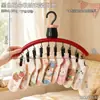 Secador de roupas multi-clip em formato de flor preta para uso doméstico, adequado para meias e roupas íntimas, ferramenta multifuncional pequena para armazenamento de roupas