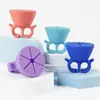 Herramientas para Uñas Cubierta Portátil para Esmalte de Uñas Botella de Silicona Portátil para Uñas Soporte Fijo Antisalpicaduras Punto de Fábrica