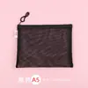 Bolsa de Documentos Transparente, Bolsa de Archivo Duradera de Malla de Nylon de Gran Capacidad, Bolsa de Almacenamiento Portátil con Cremallera para Estudiante A4