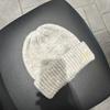 Sombrero de Lana Grueso para Invierno para Mujer, Adelgazante de Rostro, Protector de Orejas, Cálido, a Prueba de Frío, Circunferencia de Cabeza Grande, Sombrero de Lana de Punto Grueso