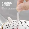 Cepillo desatascador de alcachofa de ducha mini, herramienta desatascadora, cepillo de limpieza, aguja desatascadora, herramienta de limpieza para el hogar para limpiar las ranuras de la ducha del baño