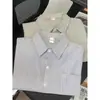 Camisa de Rayas Suelta de Verano para Mujer, Manga Corta Estilo Hong Kong Fluida Casual, Top Versátil de Moda para Parejas Estudiantes