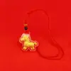 Colgante Zodiaco Caballo 2026 Llavero para Hacerse Rico Colgante de Bolsa Dibujo Animado de Pony Cadena para Teléfono Móvil para Amigos