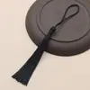 Marcador de Página com Pingente de Lanterna Sino Chinês Artesanal DIY Estilo Antigo Pingente de Leque Vertical Pequeno Decoração