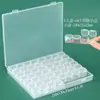 Venta Caliente Transfronteriza Caja Cuadrada Pequeña de PP Caja de Almacenamiento de Plástico para Escritorio Caja para Joyas Cuentas Set de Cajas para Joyería