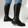 Novas Botas de Couro Masculinas para Outono e Inverno Botas de Motocicleta de Cano Alto Salto Baixo Botas Casuais Botas de Comércio Exterior