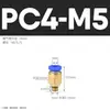 Conector Rápido Neumático Pc8-02 Enchufe Rápido de Cobre 4-m5 Acero Inoxidable 304 Recto de Rosca 6-01 10-03 Pc12