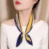 2026 Nuevo Estilo Retro Exquisito Hebilla Magnética Bufanda de Seda Primavera Verano Nuevo Pañuelo Francés Pequeño Estilo Lujo Ligero Celebridad de Internet Cinta