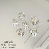 Cuentas espaciadoras de aleación de tres vías de plata tibetana estilo chino nuevo cuentas sueltas diy hechas a mano accesorios para pulsera con cuentas material de joyería