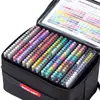 Bolígrafos para Diario de Frutas Azules 162 Colores Edición Colaboración Bolsa de Almacenamiento Colorida Marcadores Resaltadores Bolígrafos para Diario de Dibujo de Gran Capacidad