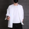 Cárdigan fresco de estilo chino para hombre, ropa de protección solar con degradado, chaqueta kimono holgada japonesa, novedad de verano de 2022