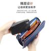 Cartera de Cuero para Mujer con Múltiples Ranuras para Tarjetas, Gran Capacidad, Cartera con Cremallera, Bolso de Mano de Cuero, Almacenamiento con Cremallera