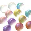 Zhen Tu Accesorios de Resina Transparentes de Colores Cielo Estrellado con Purpurina Semiredondos para Manualidades para Pendientes, Pinzas para el Cabello y Materiales para Fundas de Teléfono