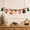 Banner temático de Navidad, Papá Noel, muñeco de nieve, reno bandera colgante, Banner de Navidad, Fiesta de Navidad