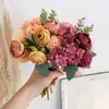 Nola Cangwan Xiaolu Lian Fabricante de Flores Artificiales Decoración del Hogar Ramos de Boda Pared de Rosas Flores Falsas