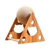 Placa Arranhador para Gatos, Resistente ao Desgaste e Não Solta Fiapos, Bola Arranhadora para Gatos, Bola Vertical de Sisal, Placa Arranhadora para Gatos, Estrutura de Escalada para Gatos, Suprimentos para Pets Tudo-em-Um
