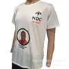 Camisa de Poliéster Seda Desechable para Elecciones Holgada Recta de Manga Corta para Hombre Camisa Publicitaria Perenne Camiseta de Exportación