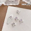 Nueva Joyería para Uñas Cruzadas Estilo Popular de Celebridad de Internet Joyería de Aleación DIY Diamante Rosa Joyería para Uñas Estilo Retro